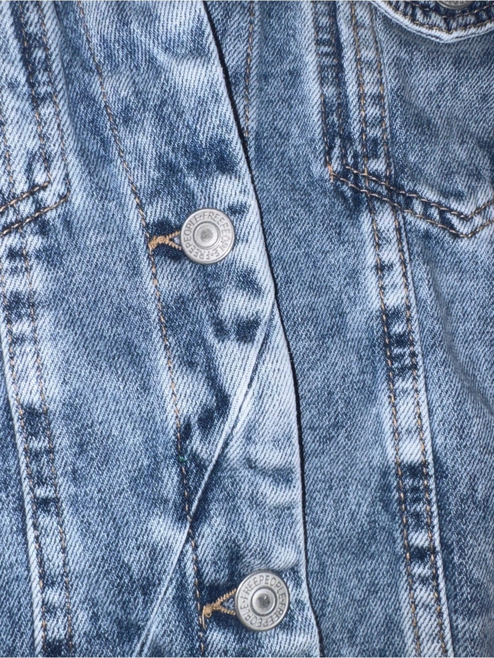 Free People Rumors Blue Denim Jacket - Picture 4 of 4